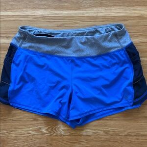 Athleta Women's Athletic Shorts in Blue and Gray